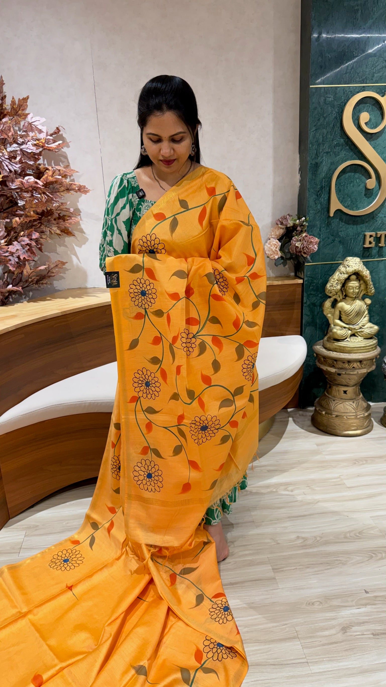 Tussar hand paint