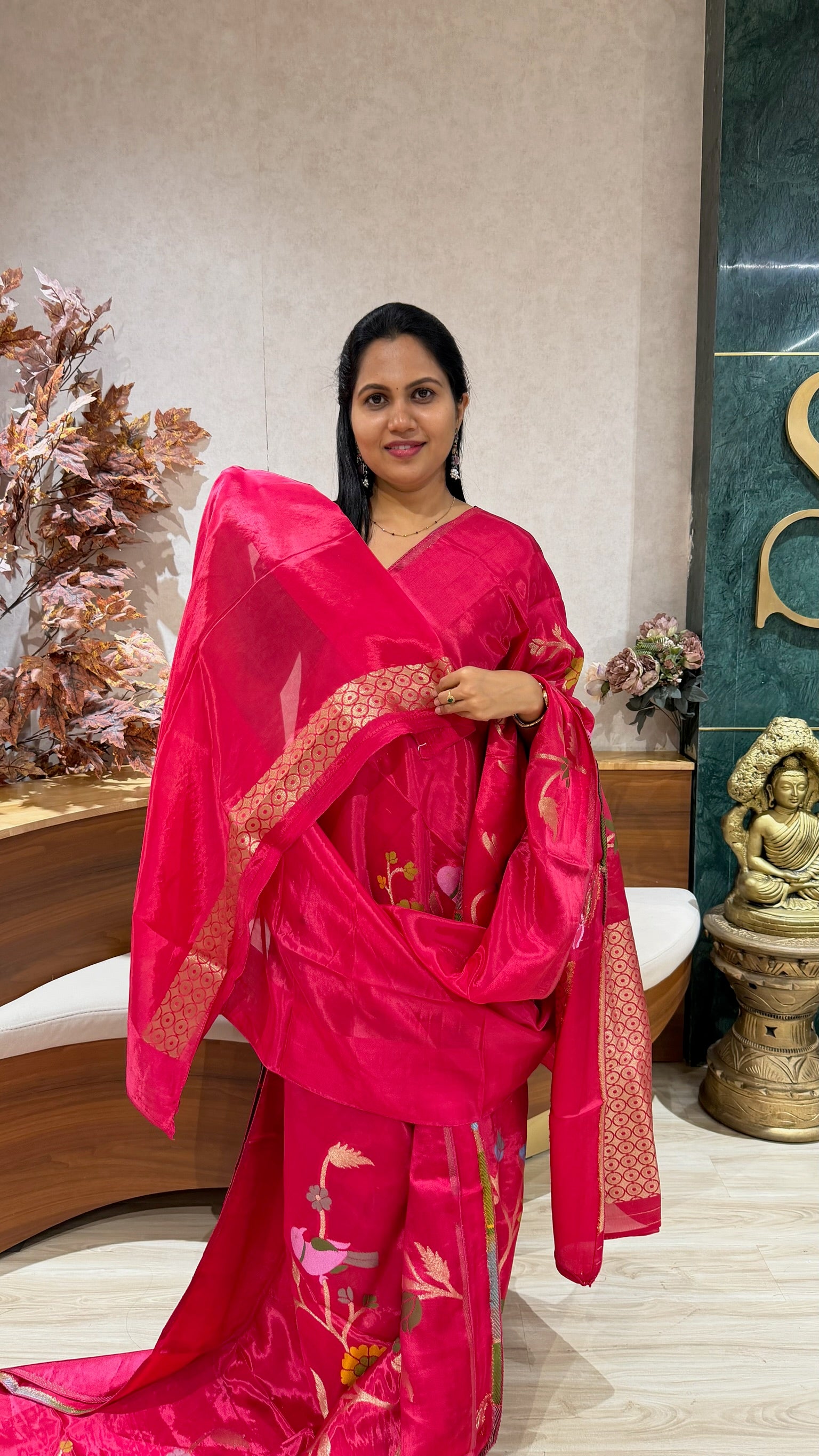 Ho crepe rani pink
