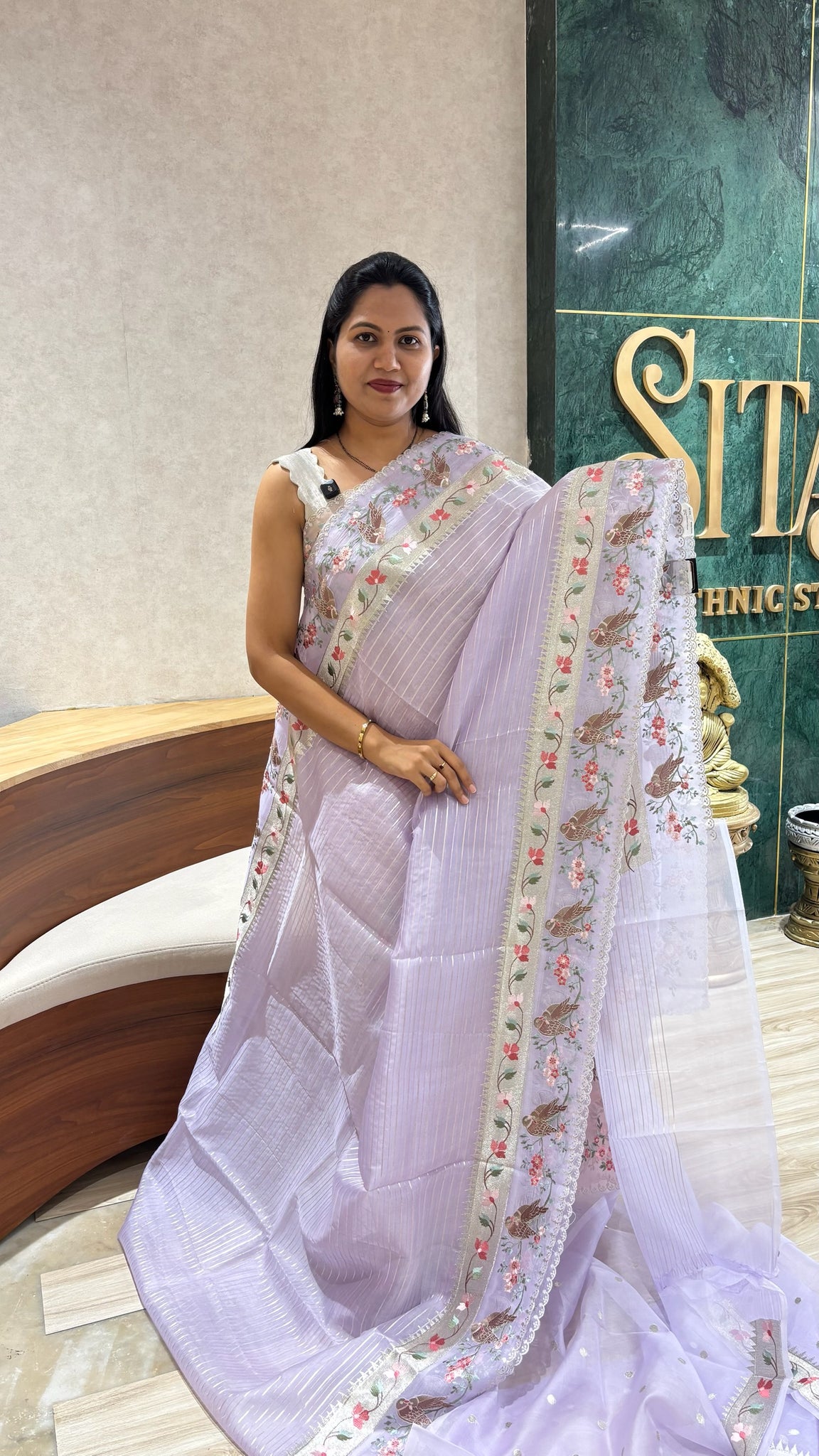 Pure organza lavender