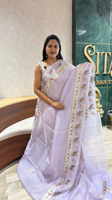 Pure organza lavender