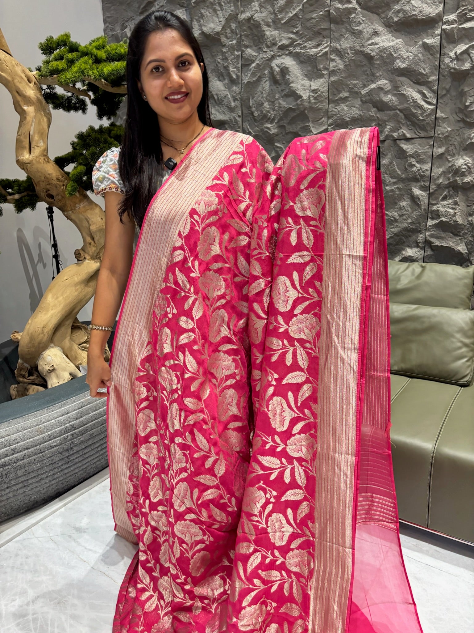 Pure georgette saree