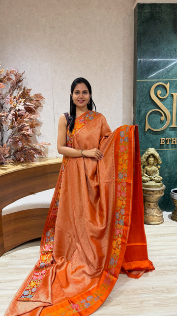 Georgette banaras weaving