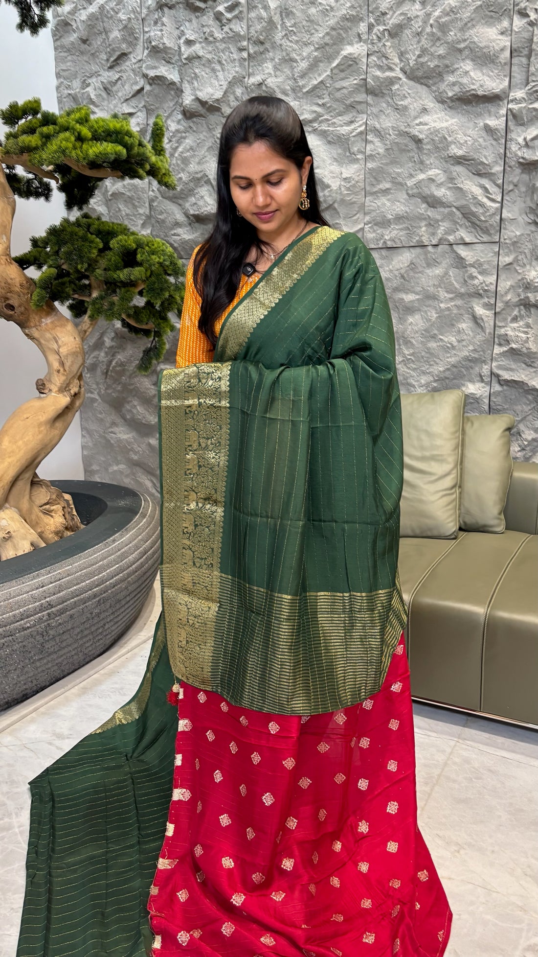 Dola silk green