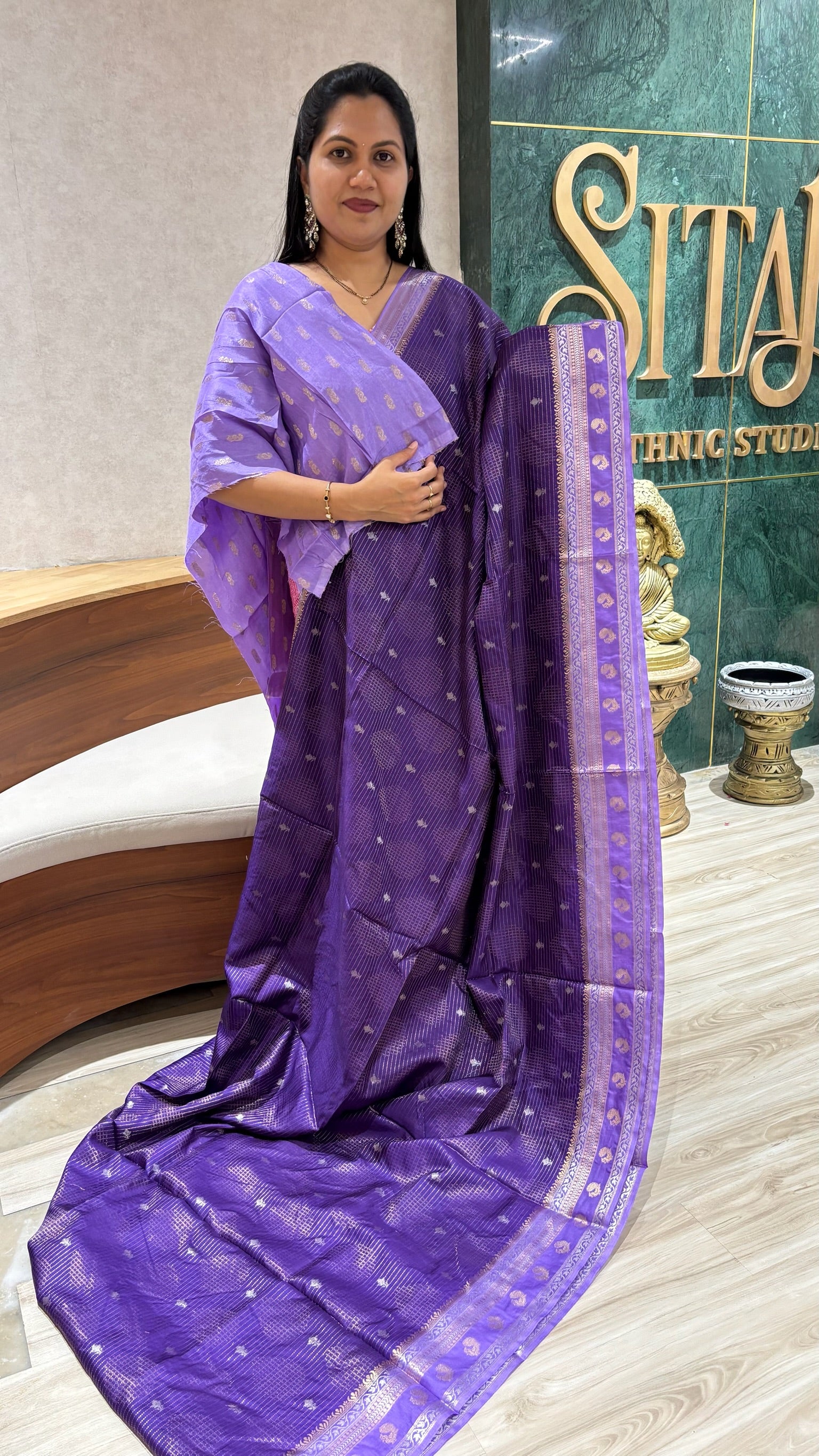 Russain silk purple