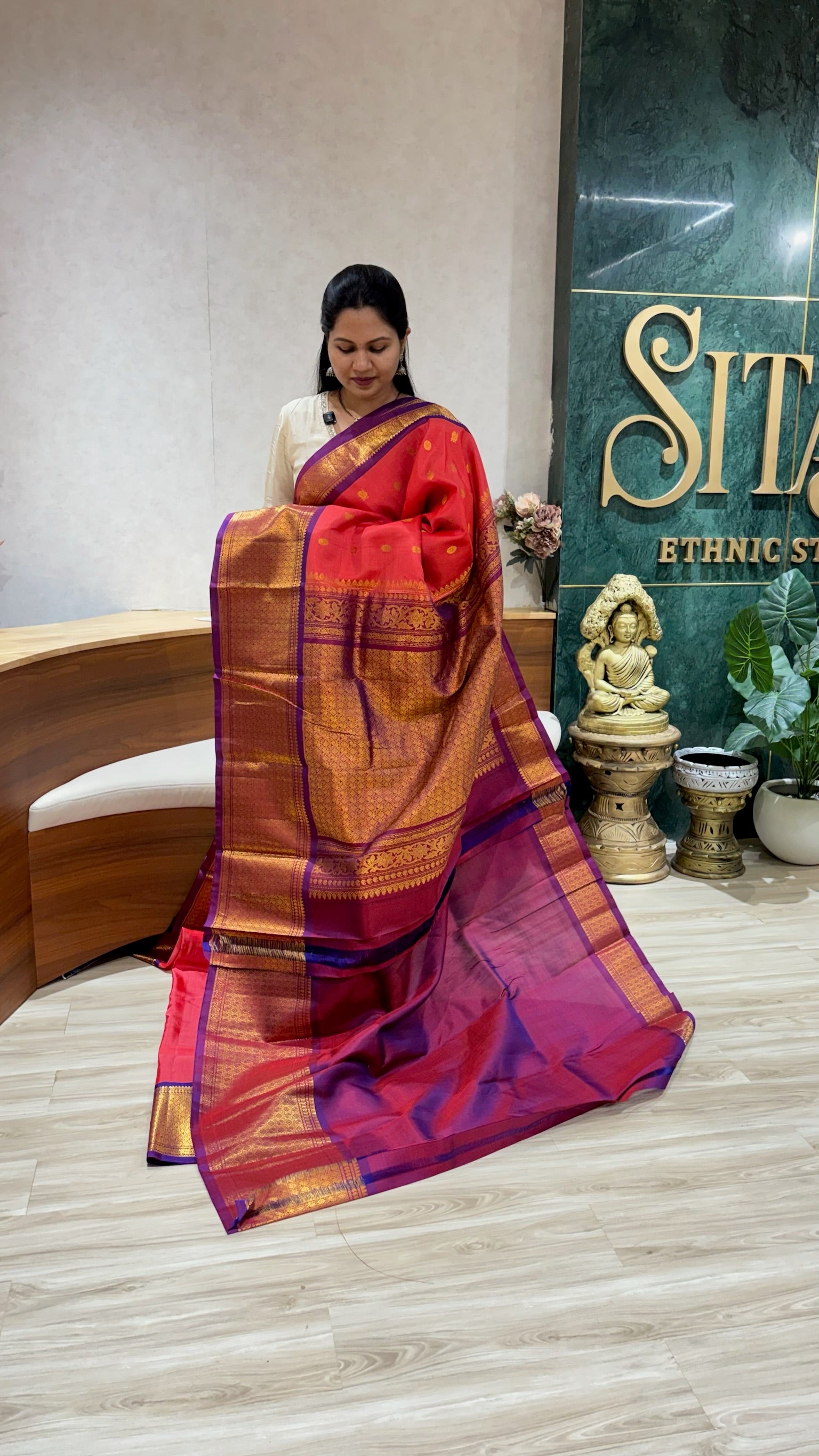 Handloom Gadwal big border