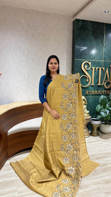 Tussar Tissue Applique