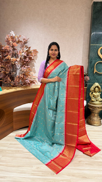 Semi gadwal aqua blue