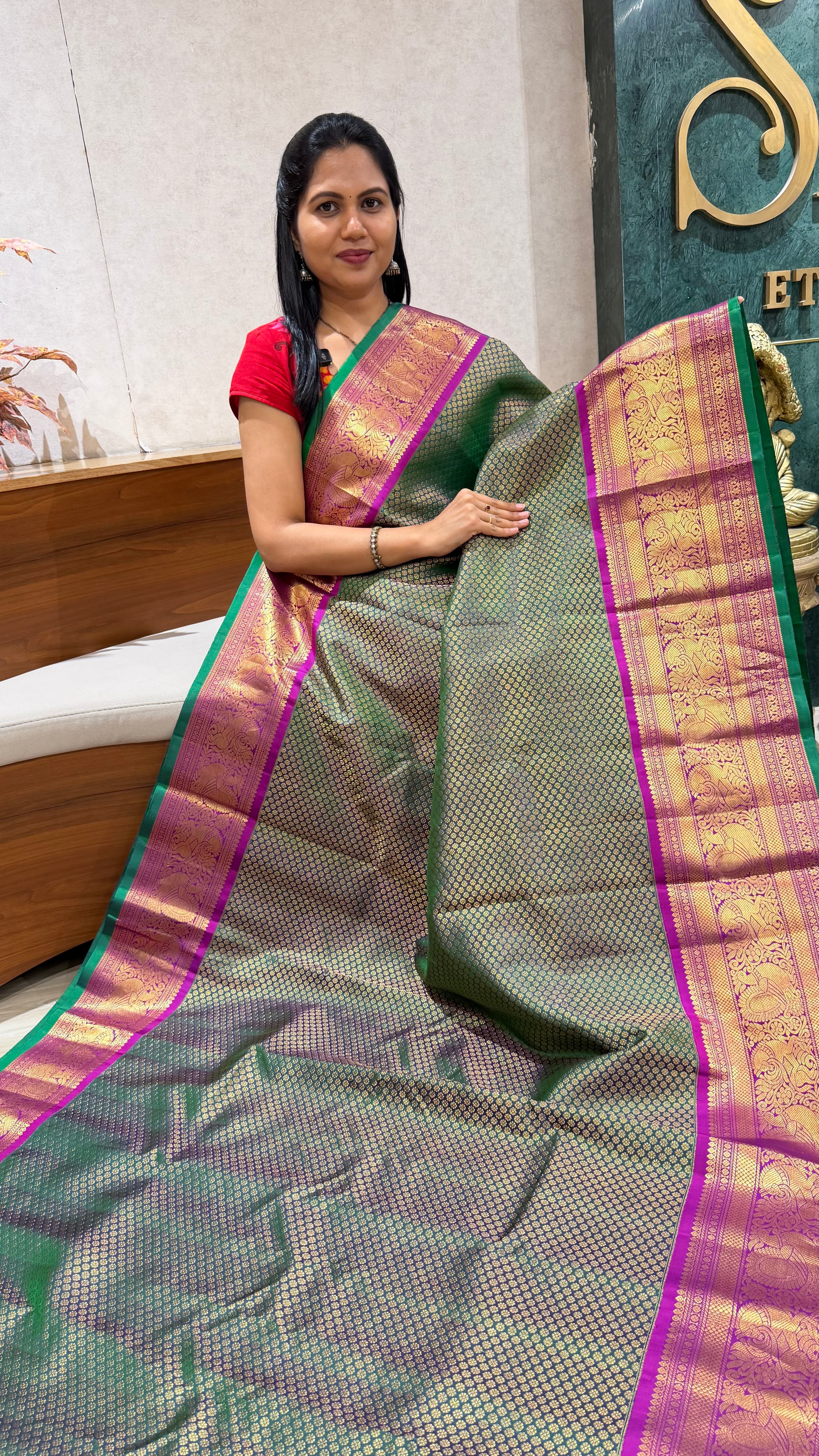 Brocade gadwal pattu
