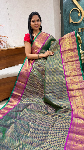 Brocade gadwal pattu
