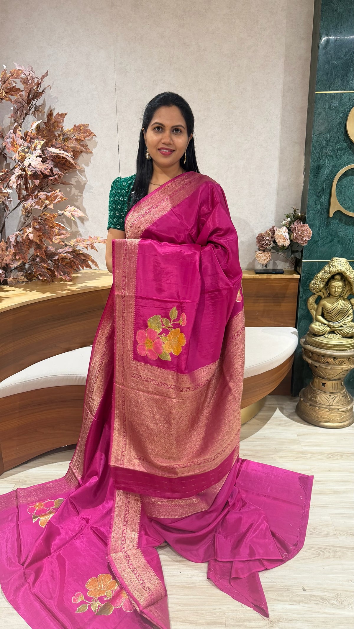 Crepe saree