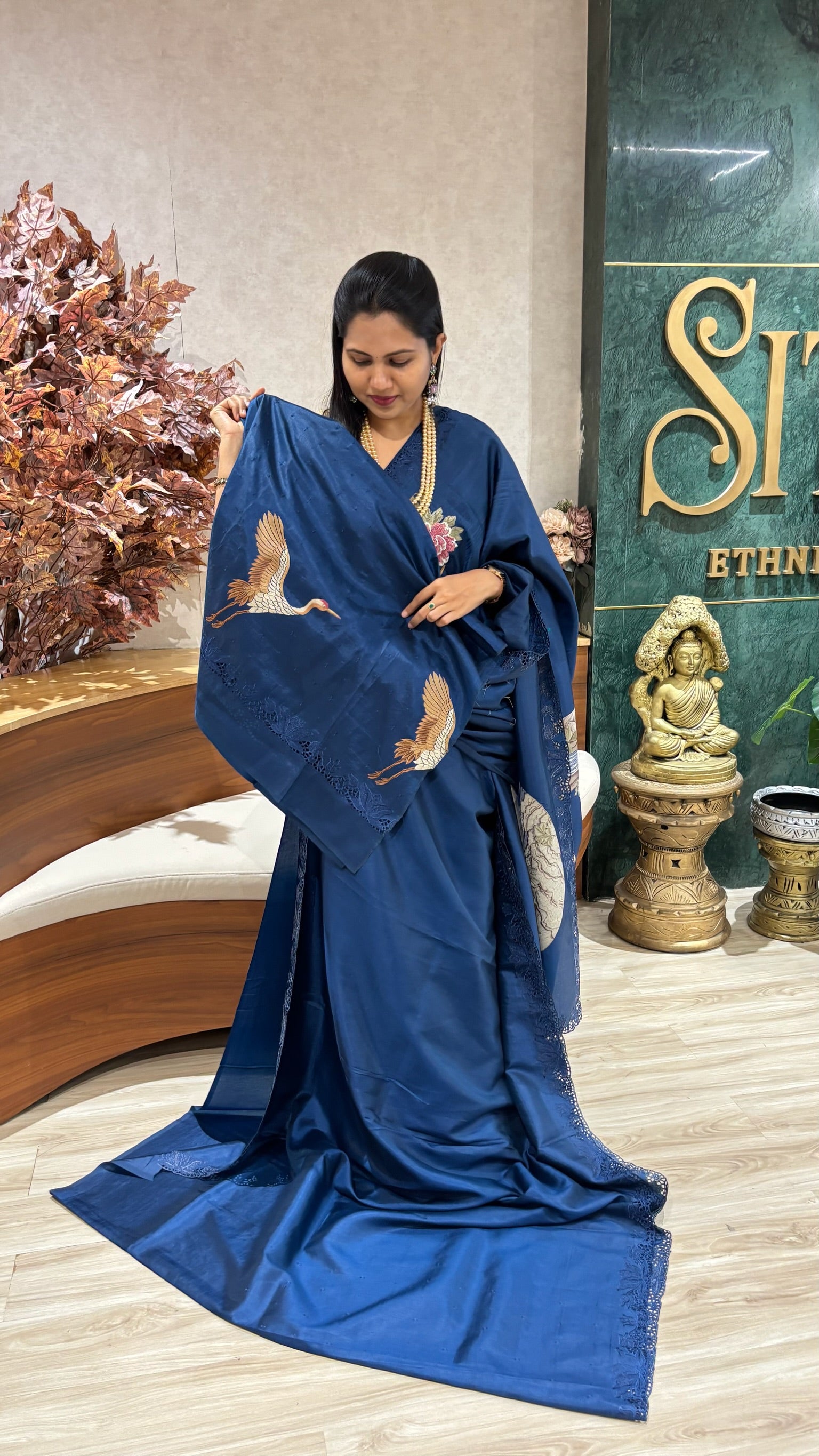 Designer work saree