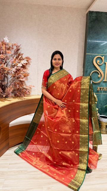 Handloom tissue chanderi