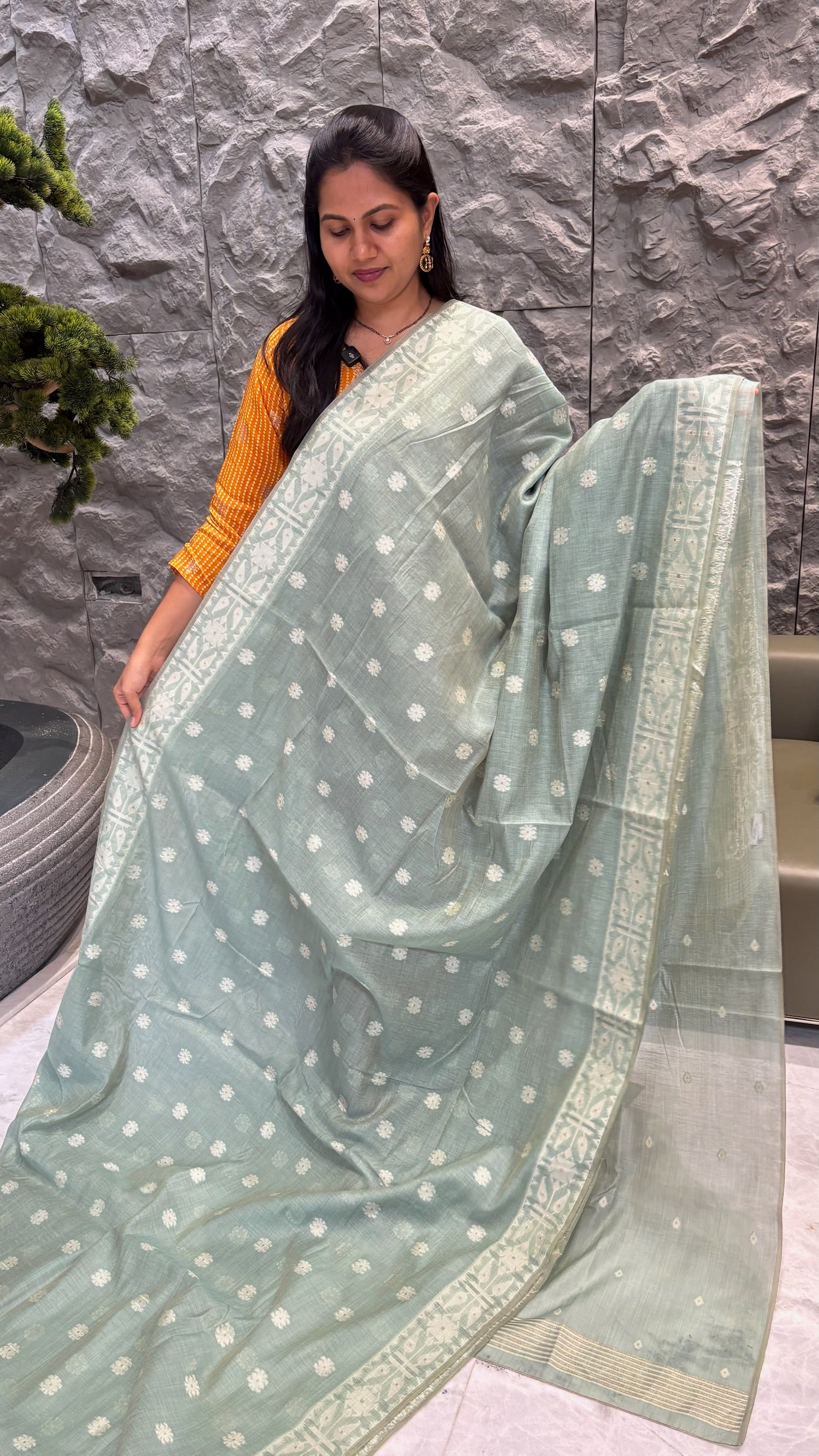 Puliya cotton ice blue