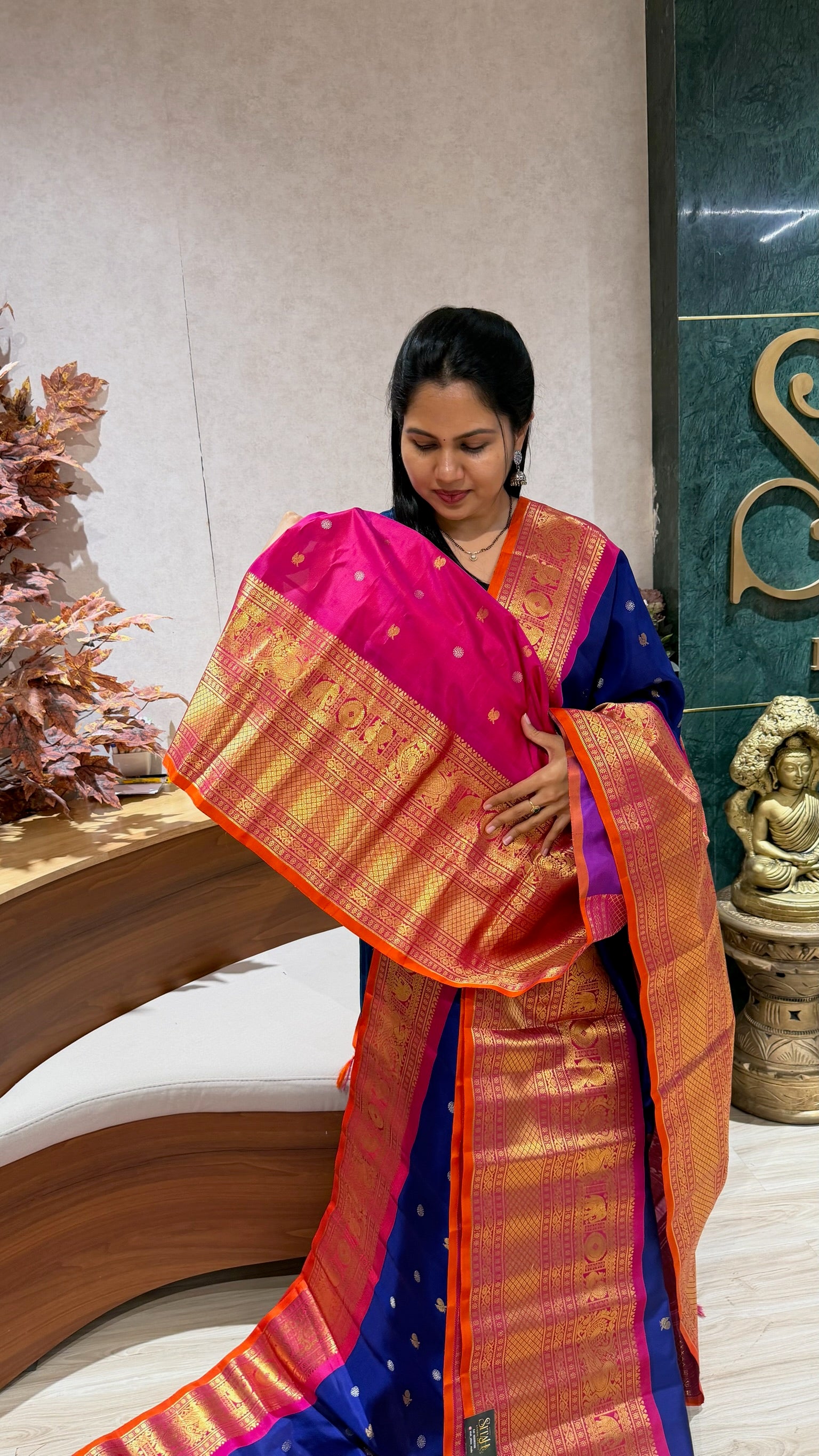 Handloom gadwal pattu