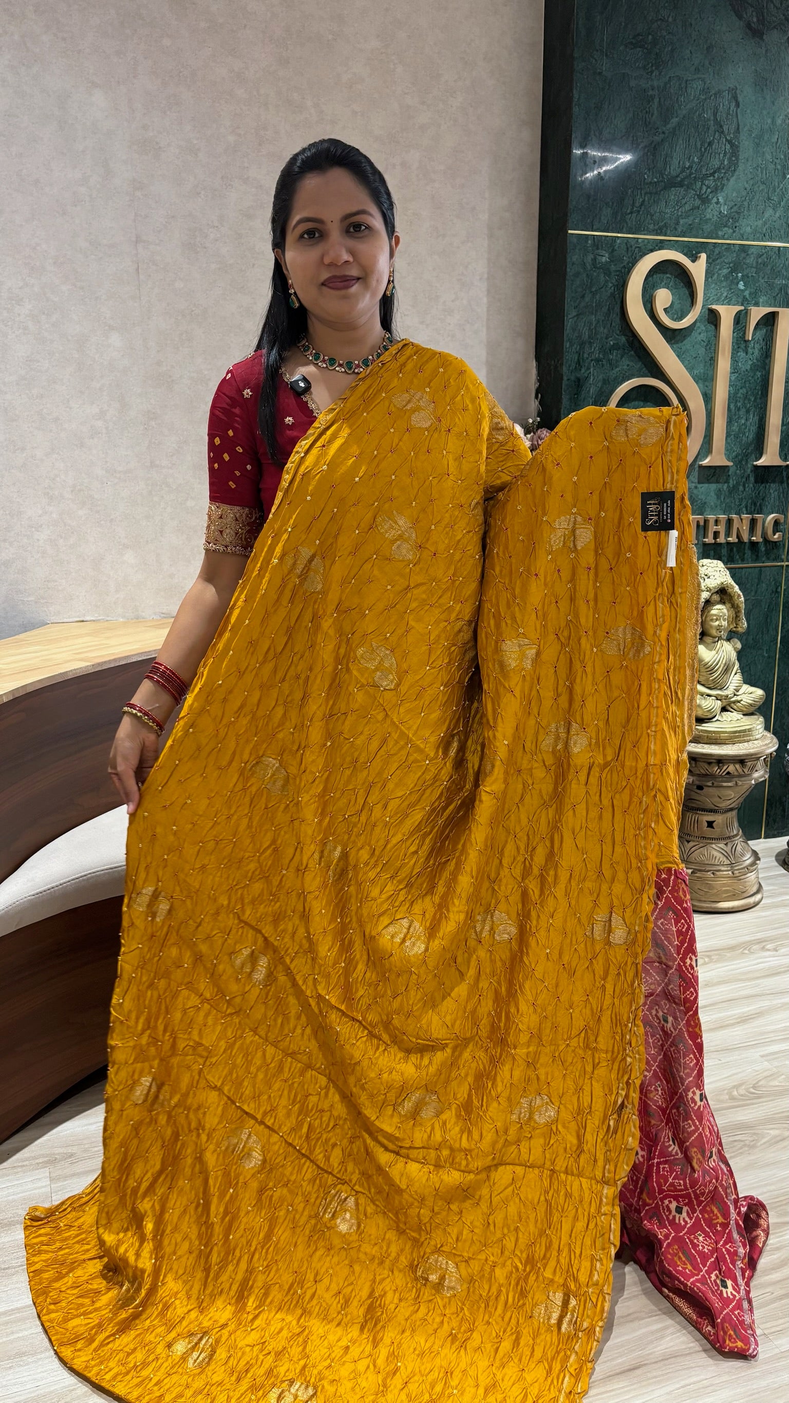 Pure Bandhini silk