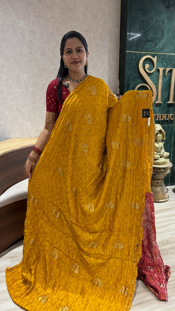 Pure Bandhini silk