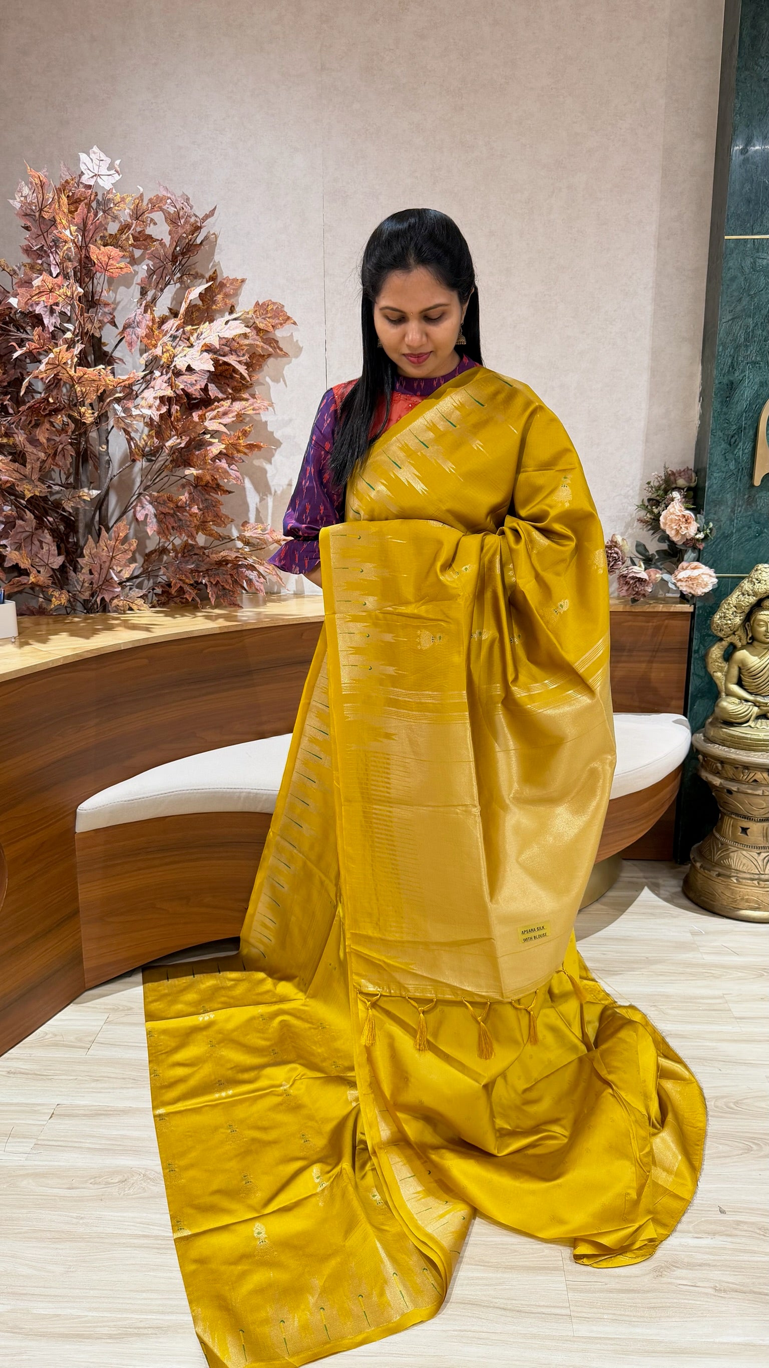 Fancy silk temple border