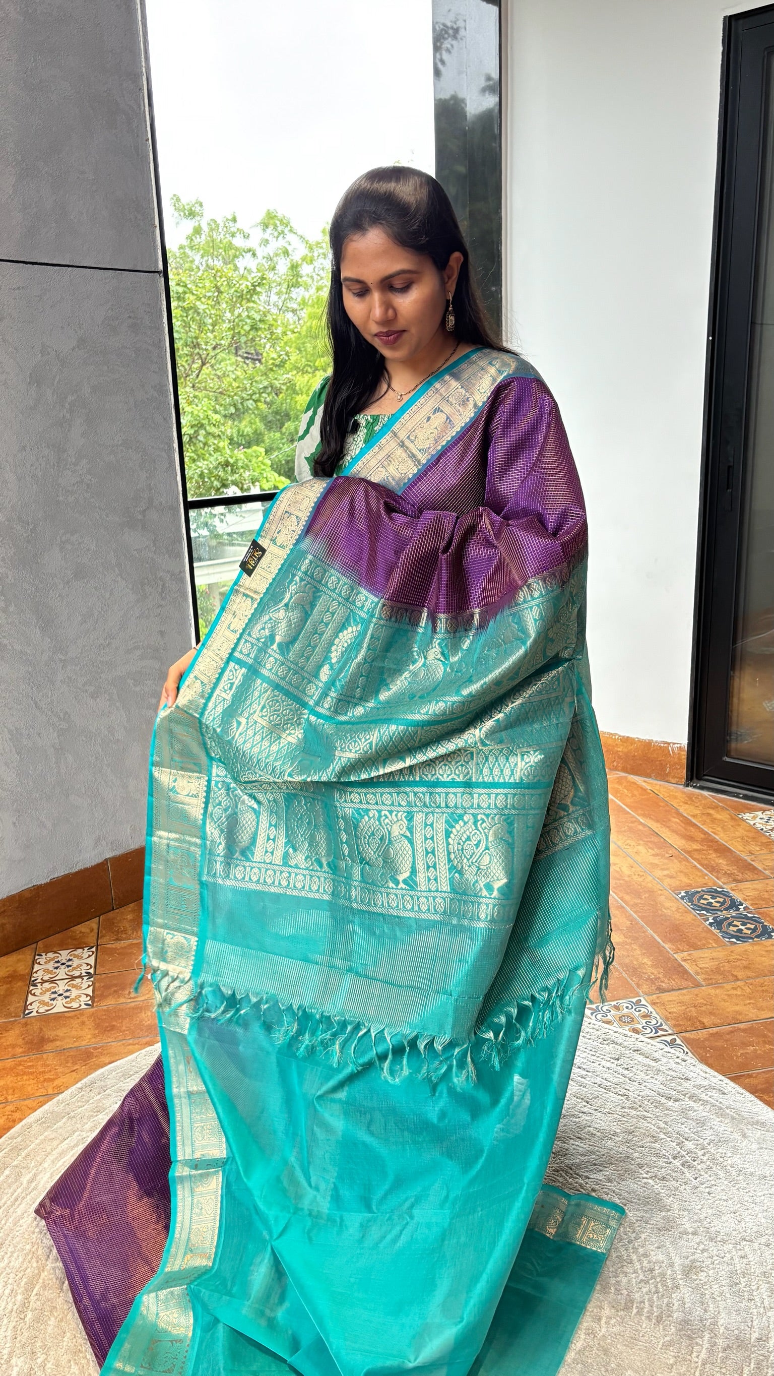 Mangalgiri pattu purple