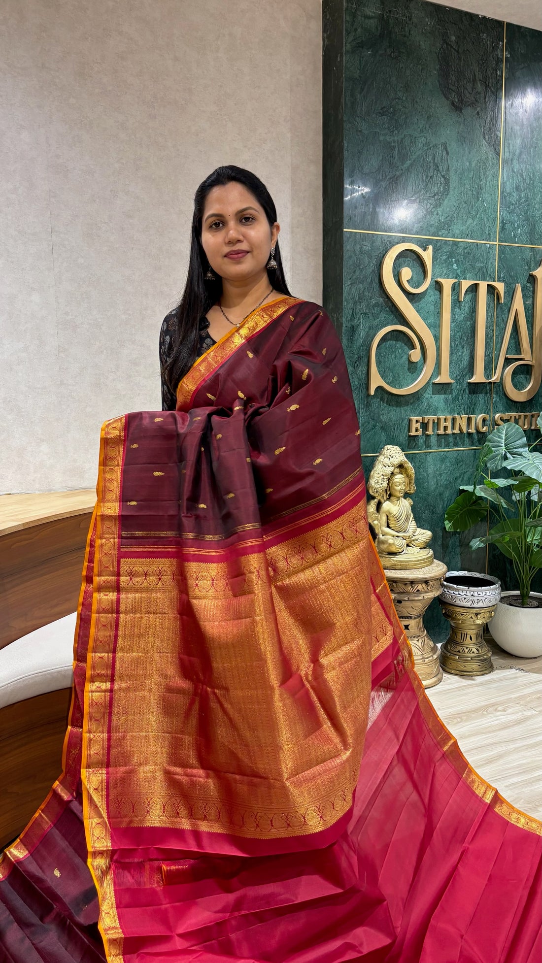 Small border kanchi pattu