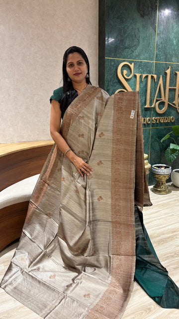 Handloom raw silk saree