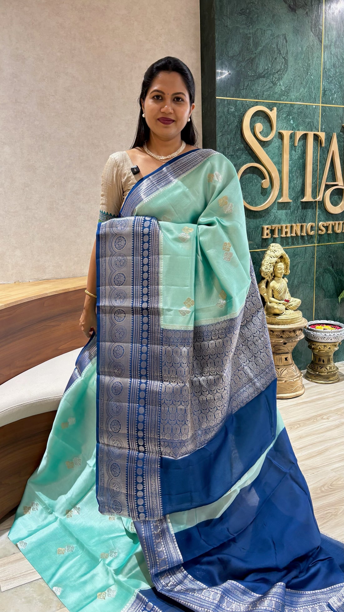 Chanderi mango pattu