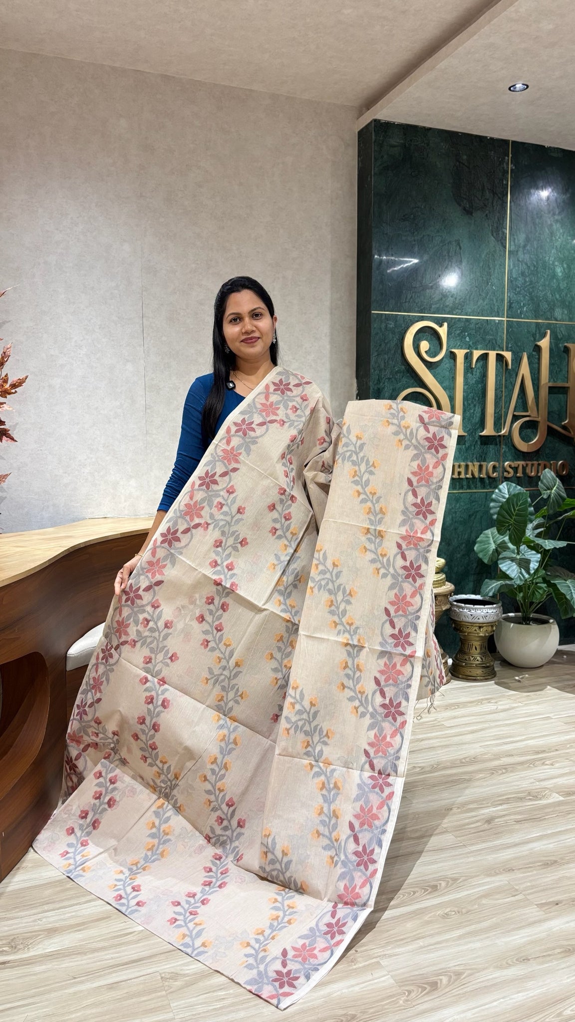 Bengal cotton with no blouse