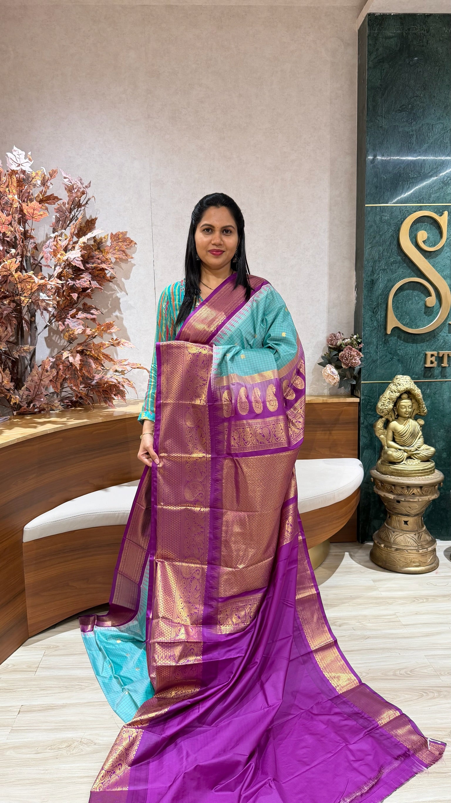 Semi gadwal sea green