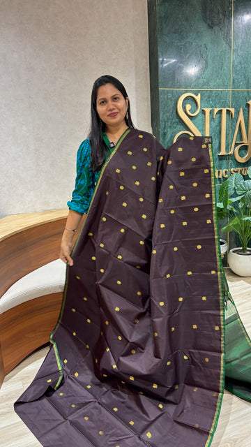 Small border Handloom Kanchi pattu