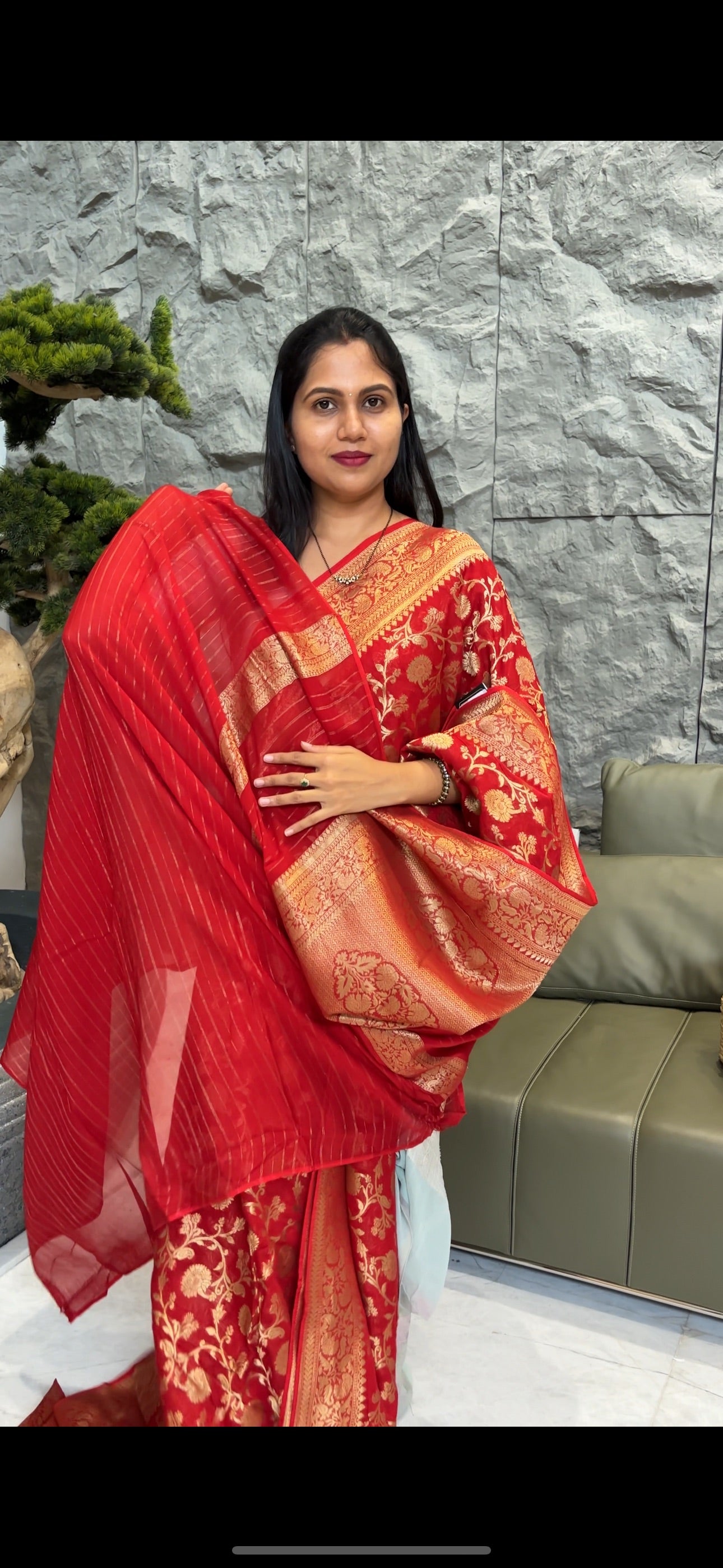 Georgette red
