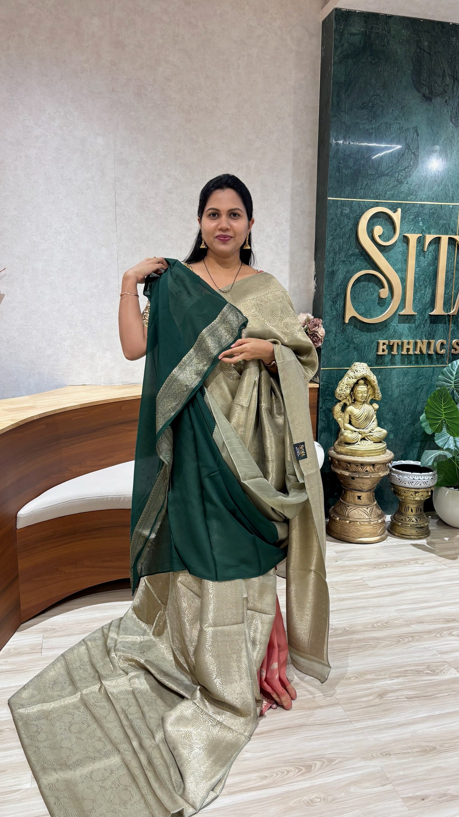 Crepe georgette all over