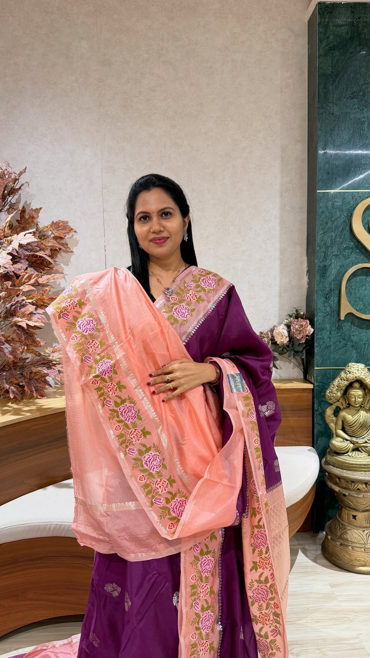 Mango silk embroidery
