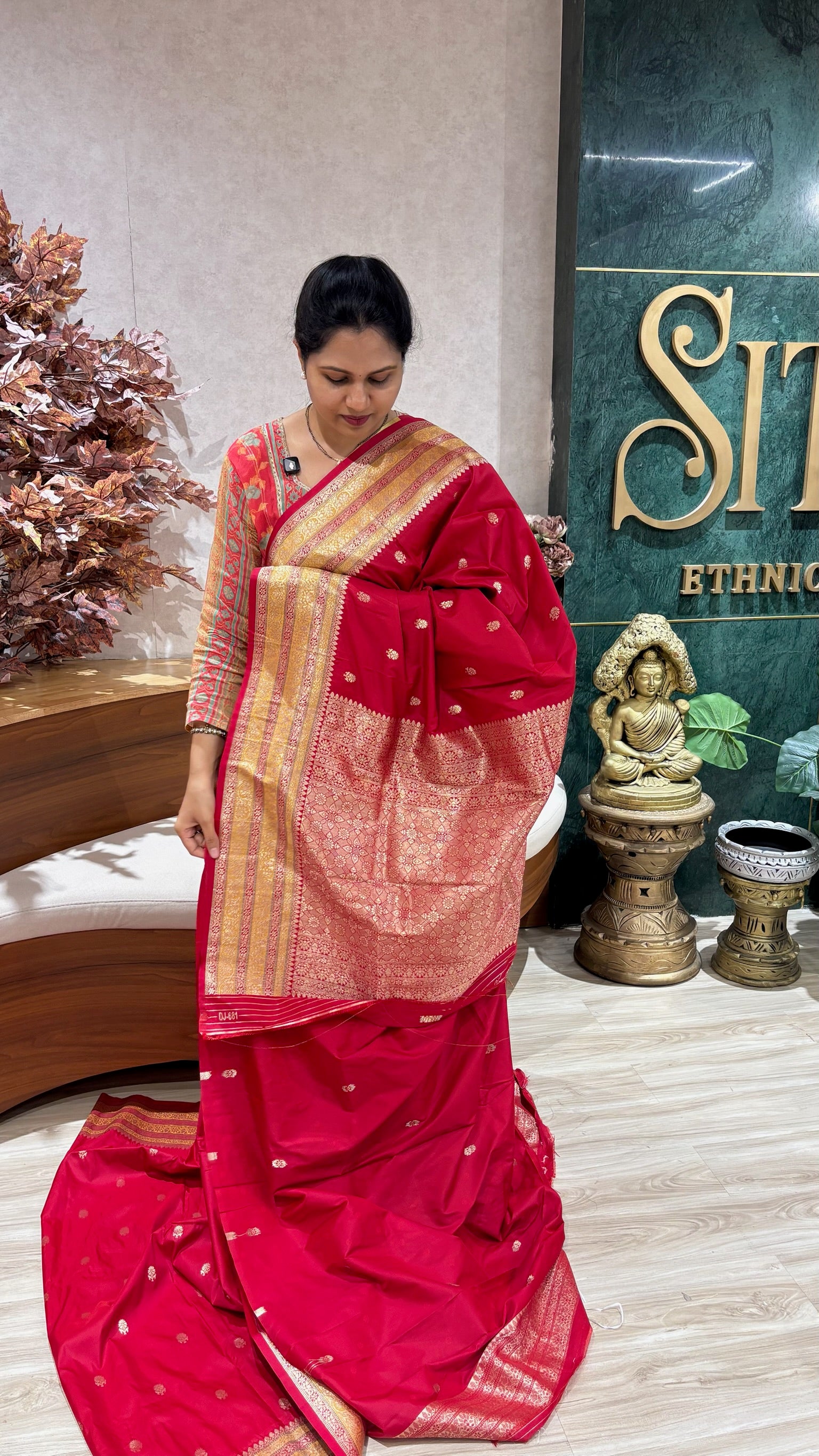 Fancy banaras red