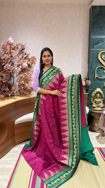 Fancy silk Tanjore print