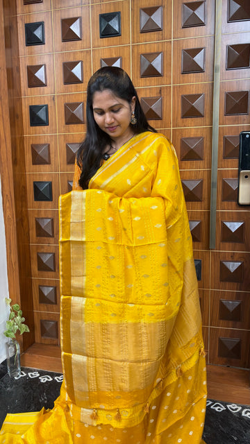 Viscose silk yellow
