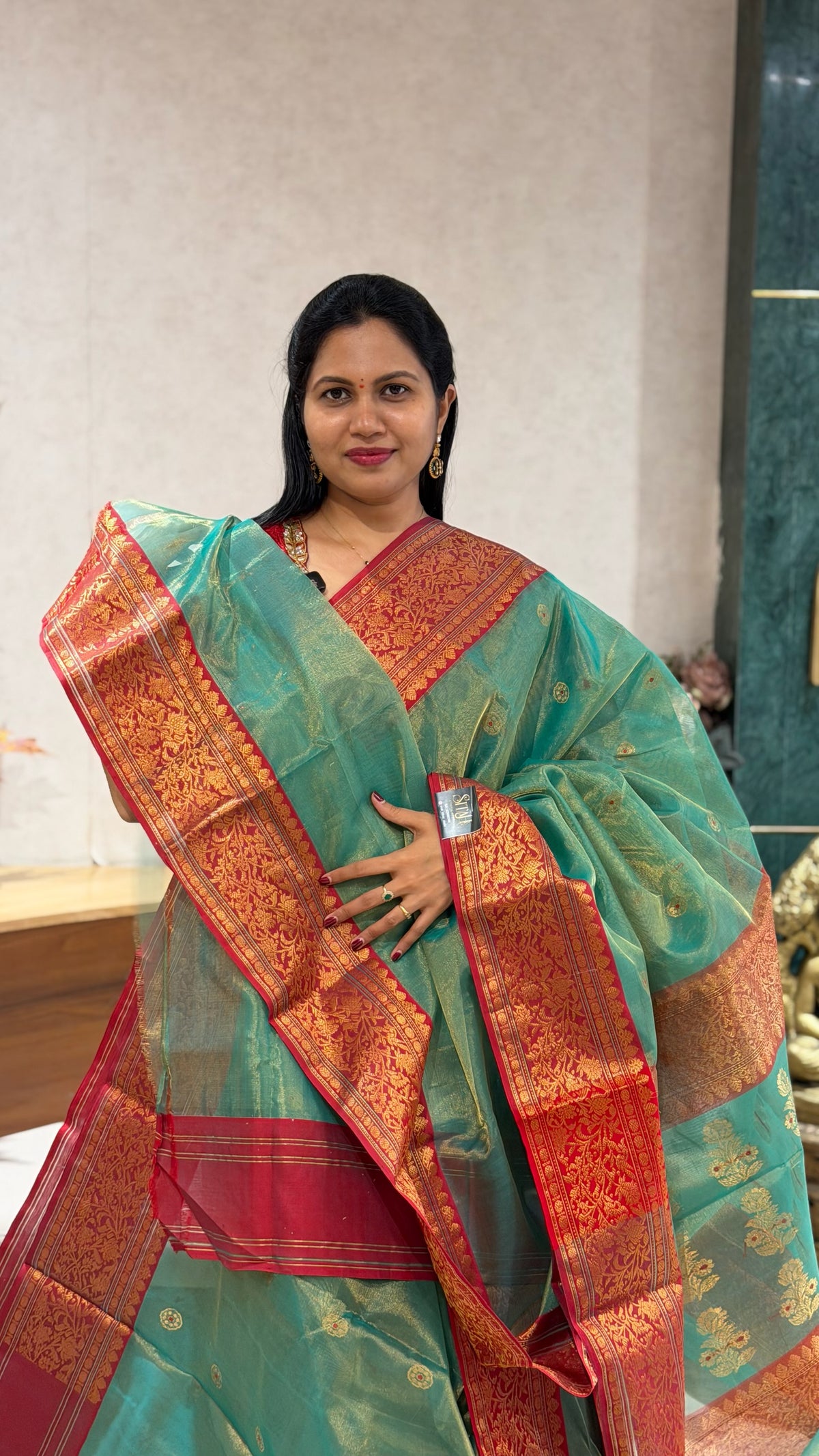Handloom tissue chanderi