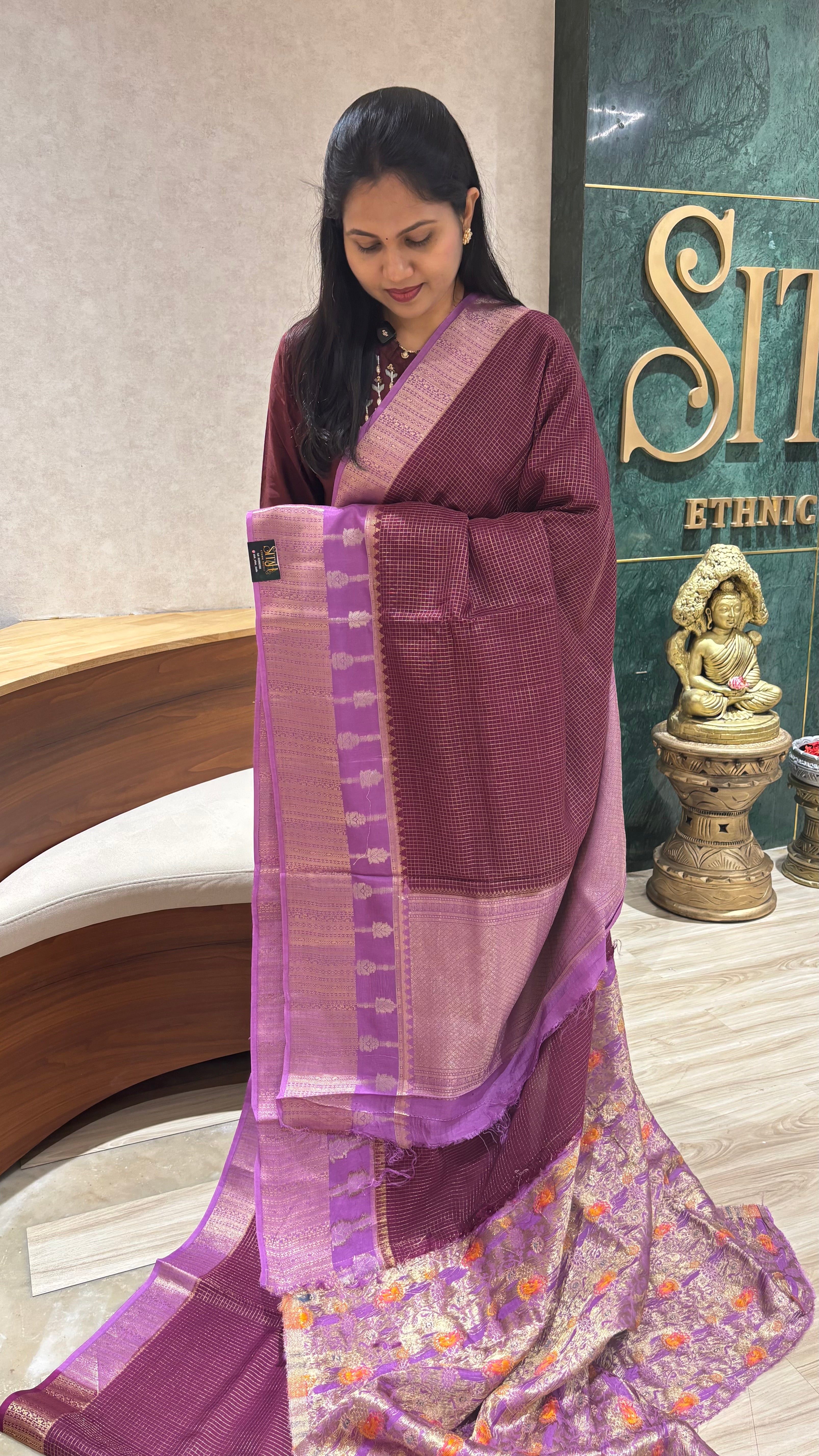 Russian silk wine-lavender pink