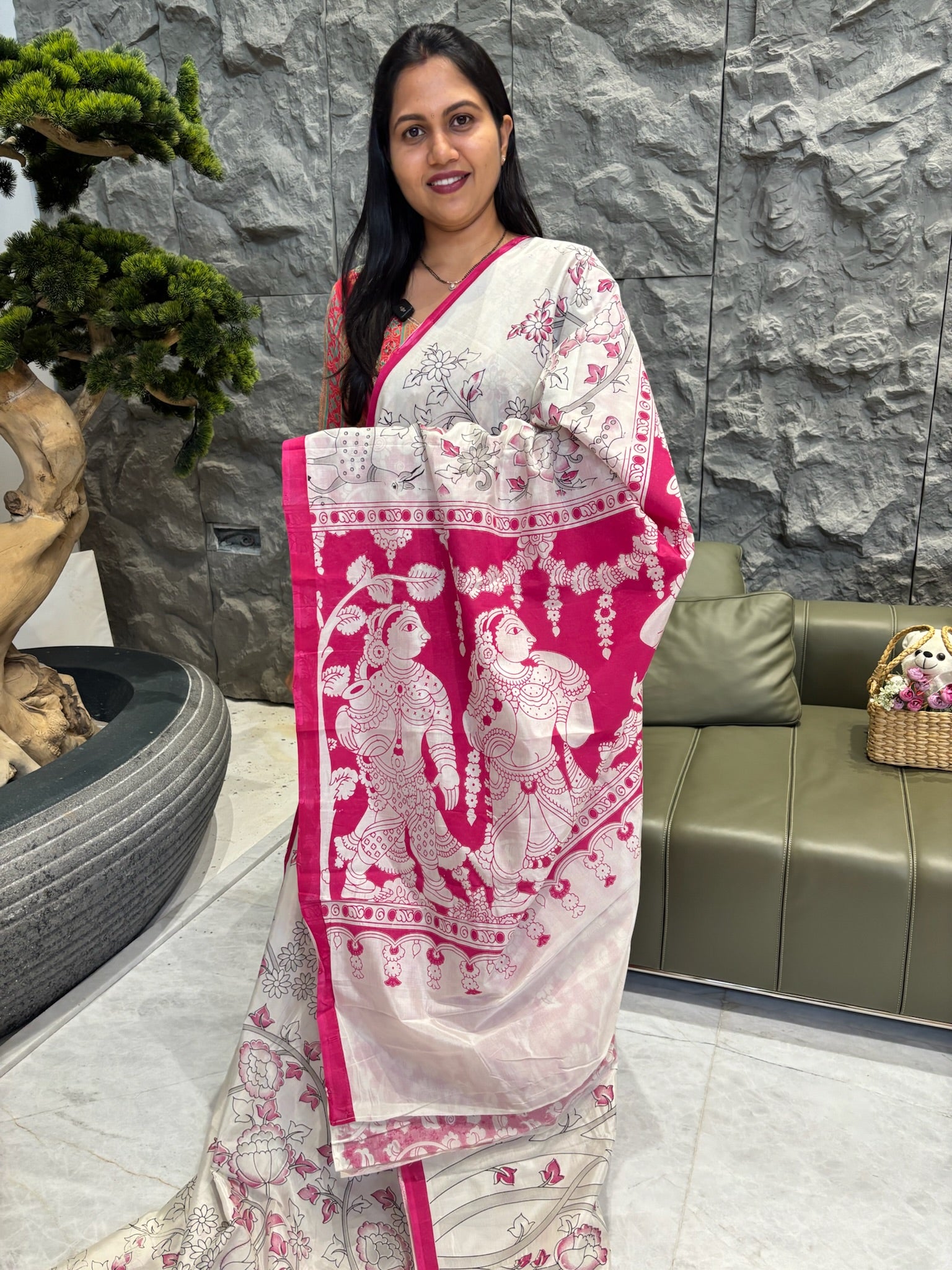 Mangalgiri silk pink