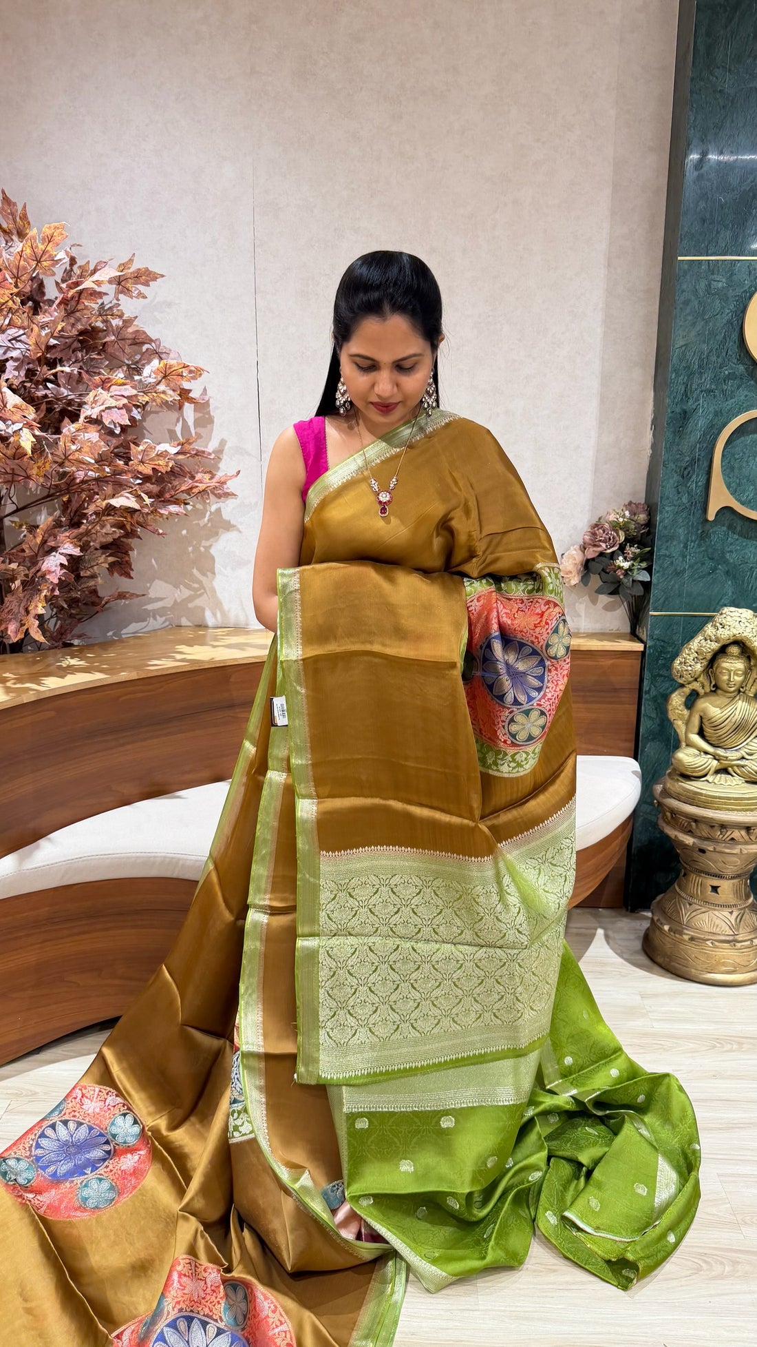 Mashru crepe designer