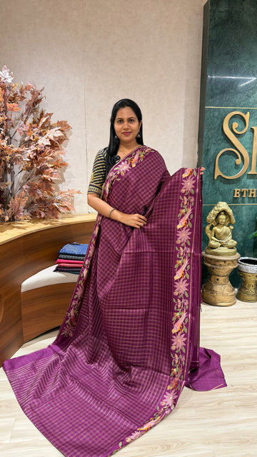 Tussar embroidery