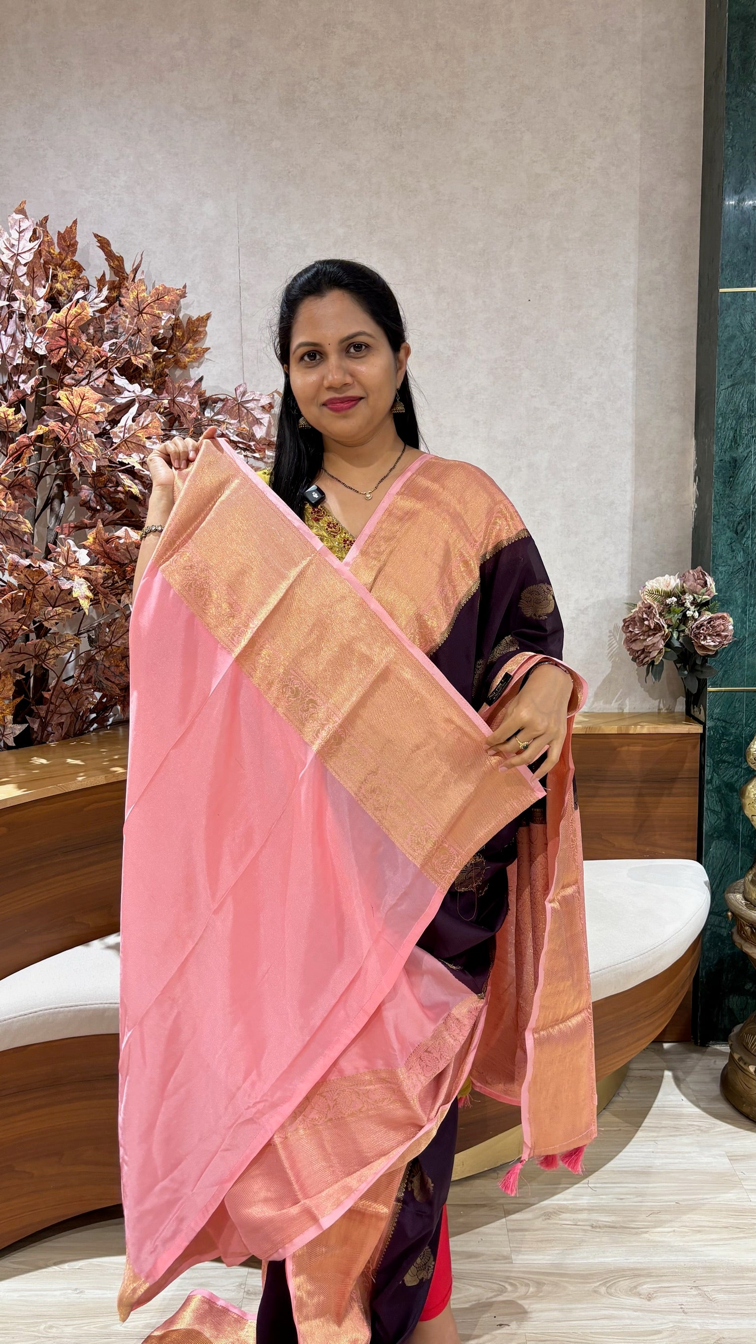 Mysore silk with kanchi borders
