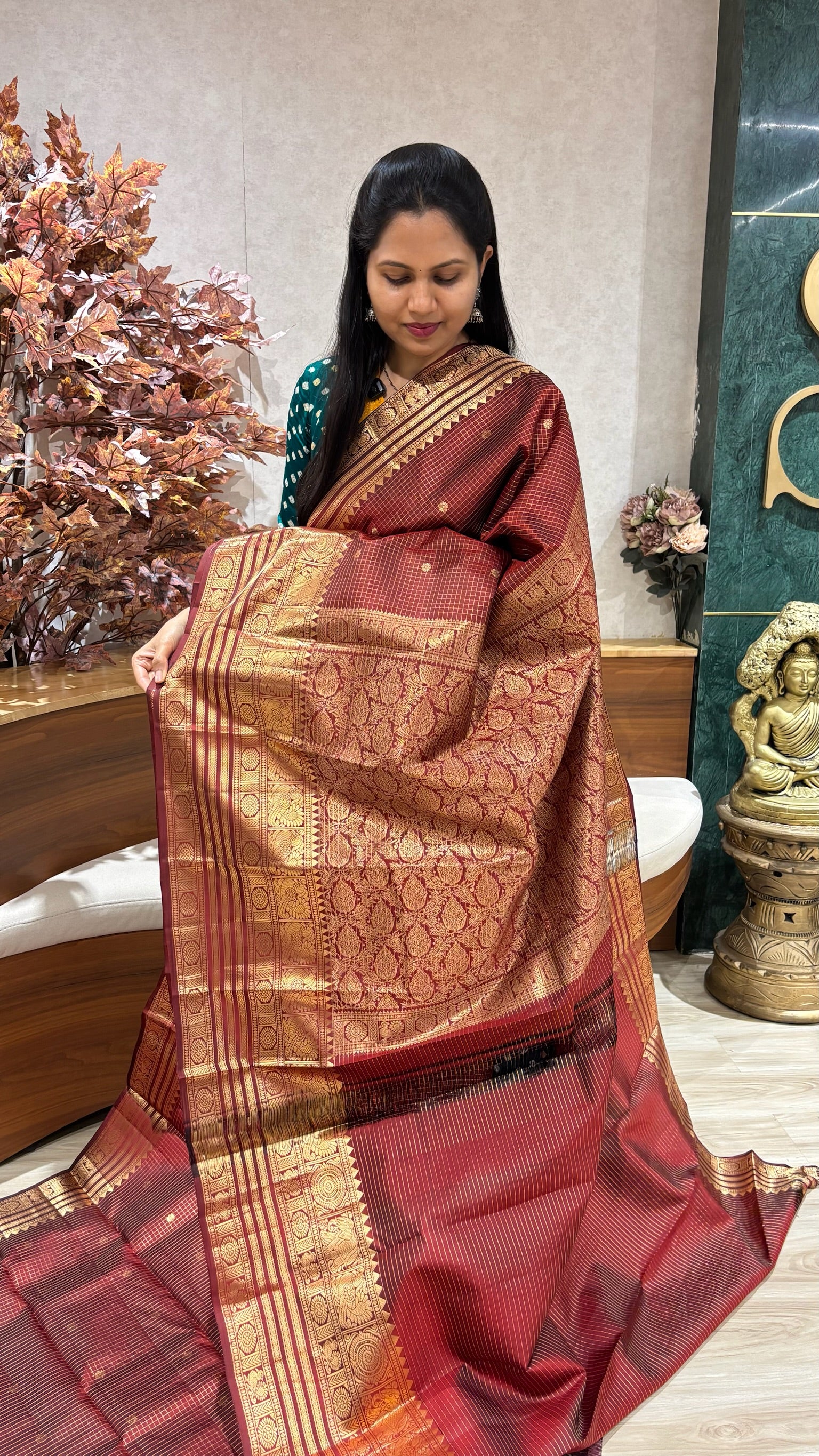 Vintage handloom Kanchi pattu
