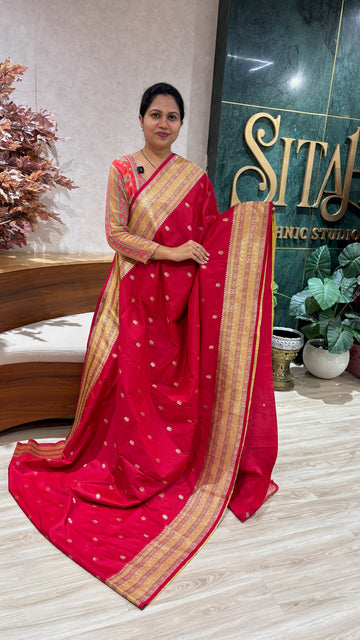 Fancy banaras red