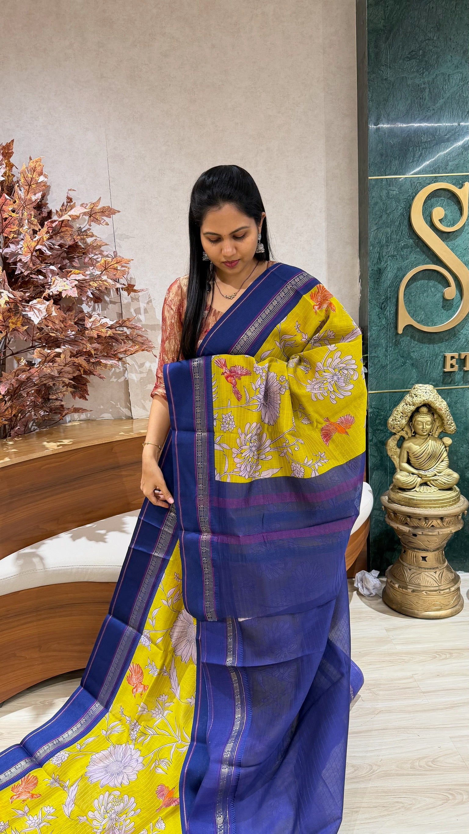 Digital print sarees