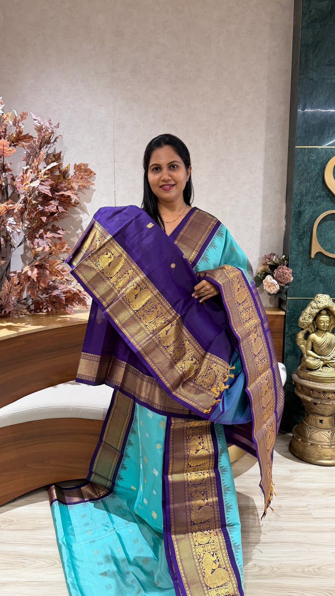 Handloom gadwal pattu