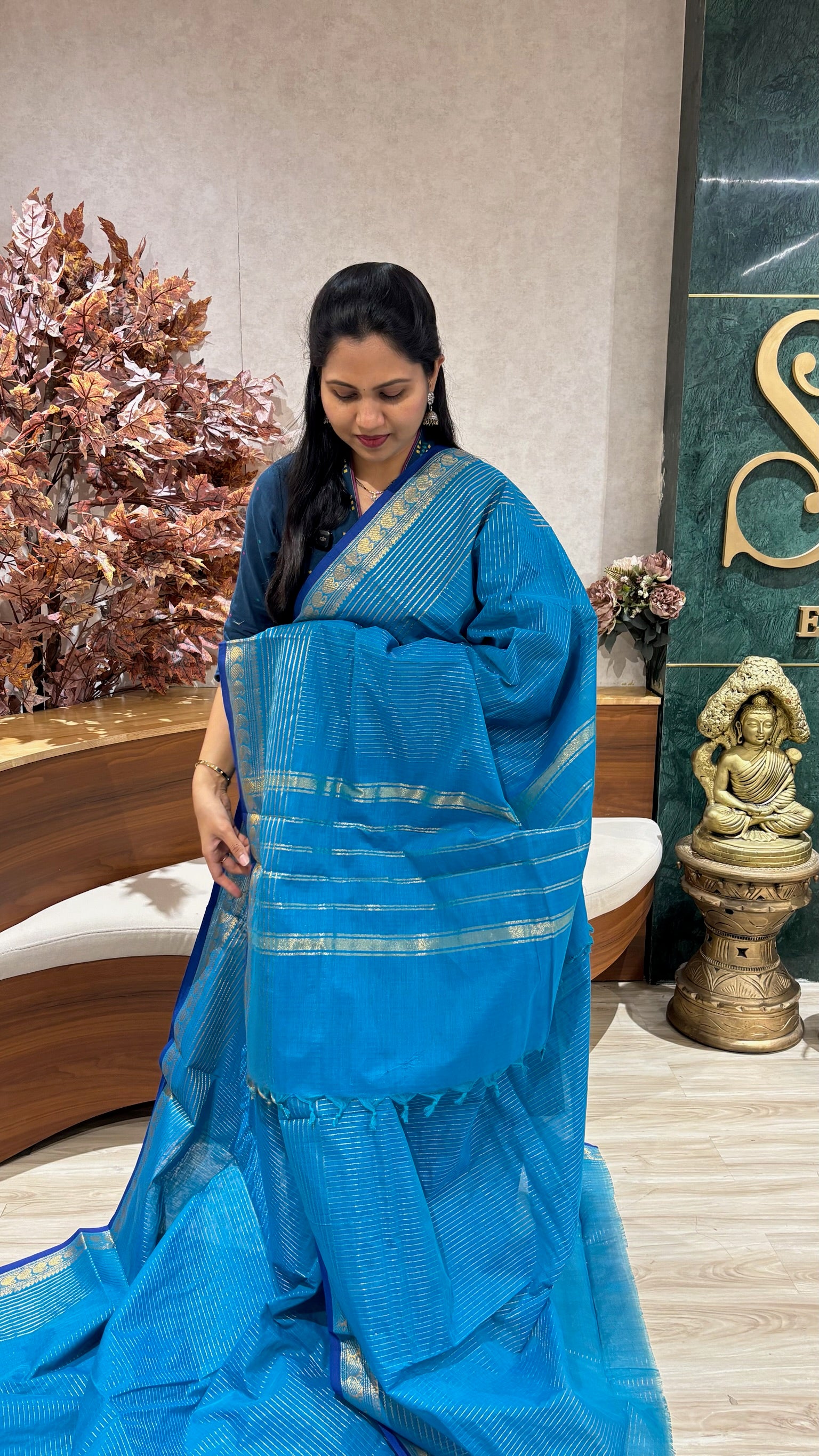 Kanchi cotton with running blouse