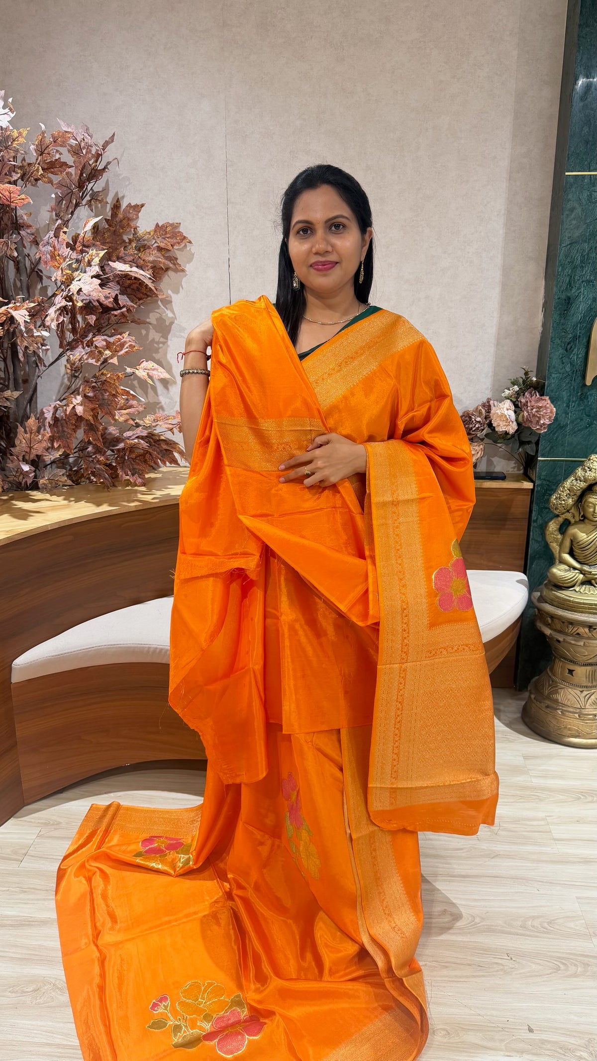 Crepe saree
