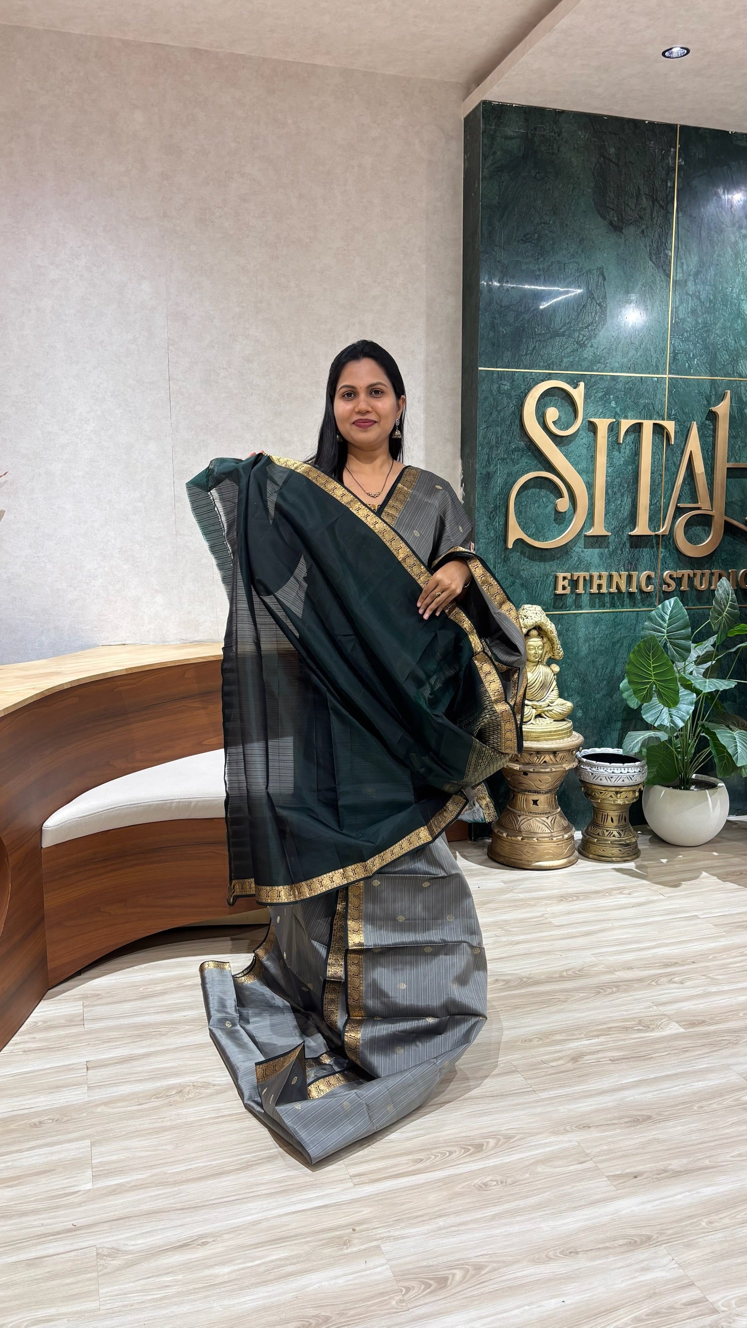 Small border kanchi pattu