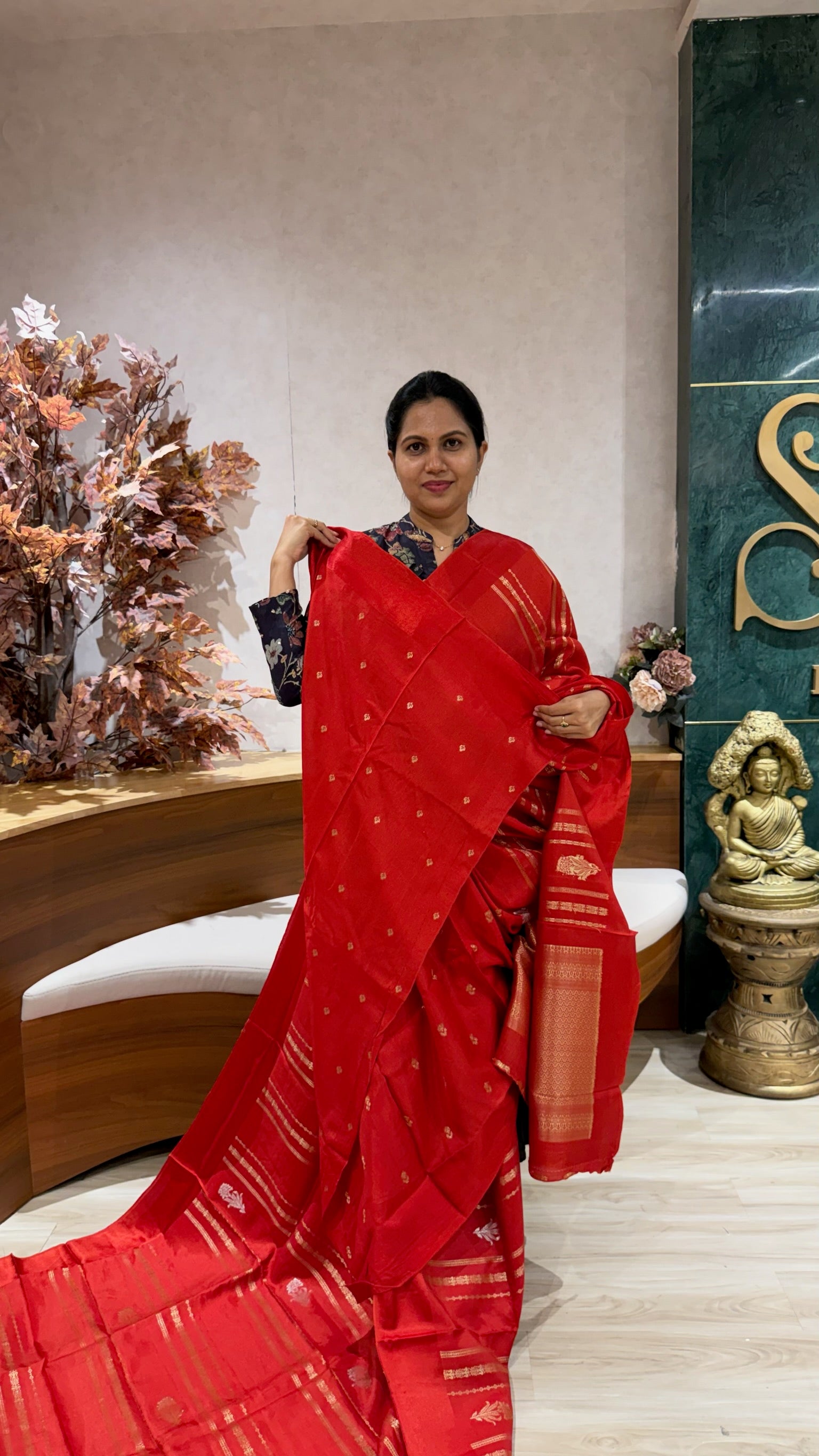 Fancy tussar red