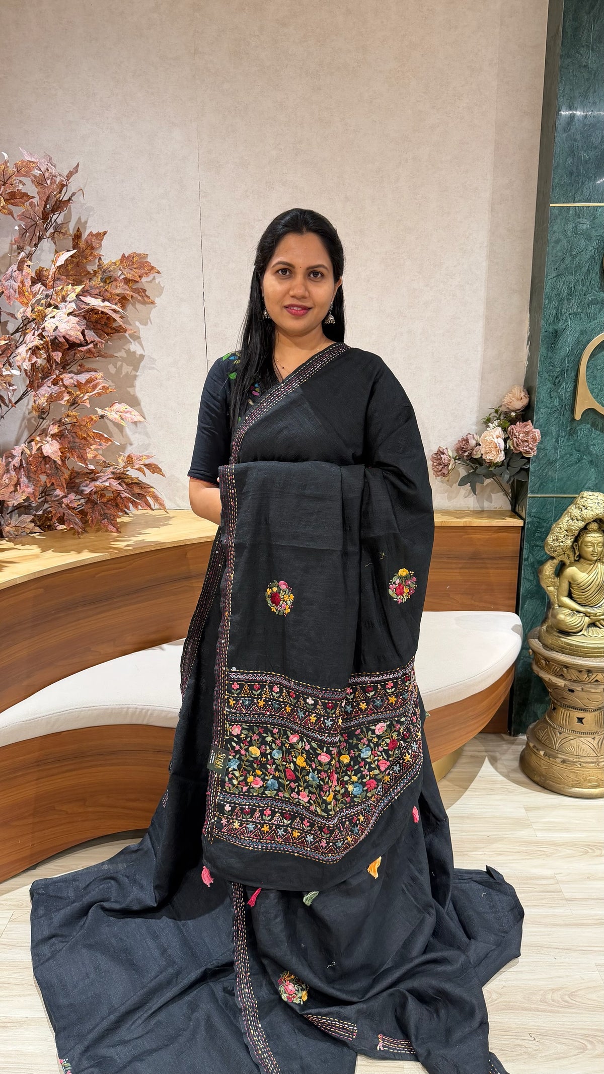 Tussar kantha