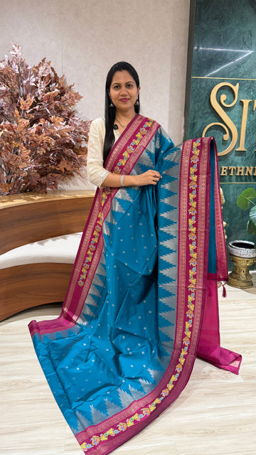Fancy silk Tanjore print